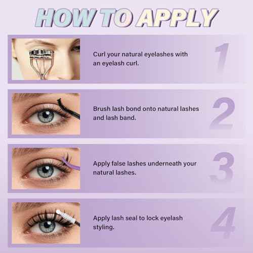 B&Q Fairy Lash Clusters Invisible Band False Eyelashes Clusters Natural Cluster Eyelash Extensions Comfortable Individual Lashes Extension DIY Soft Eyelash Clusters£¨Fairy-MIX8-18mm£©