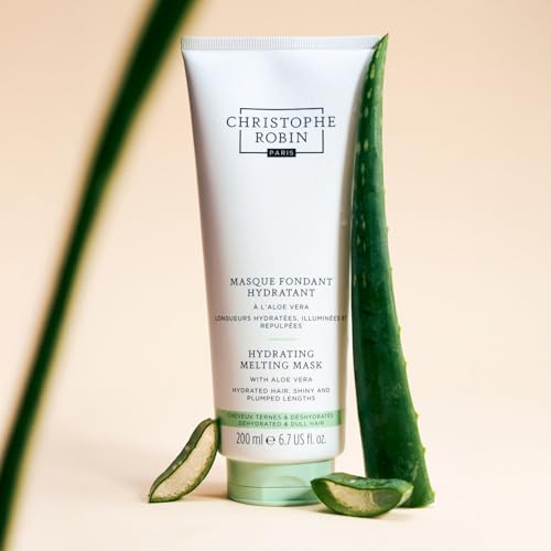 Christophe Robin Hydrating Melting Mask With Aloe Vera for Dry, Dull Hair - Lighweight- Travel Size 2.5 fl. oz