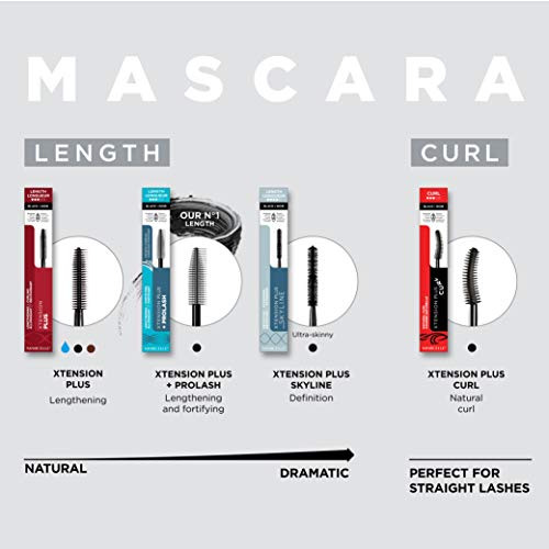 Marcelle Xtension Plus Curl Mascara - Black, Lengthening