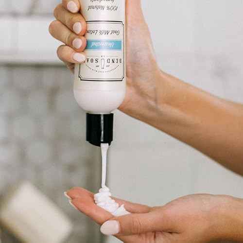 Bend Soap Company Unscented Goat Milk Lotion 3-Pack (8oz x 3) - Gentle Formula for Sensitive Skin (Almond Delight)