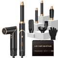 OKWRAP 6-in-1 Foldable Hair Styler & Dryer Brush Set