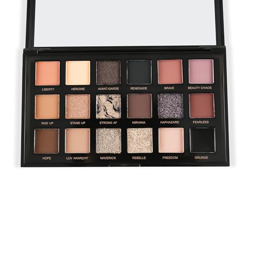 Polet 18-Color Matte Eyeshadow Palette with Shimmer & Glitter