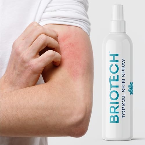 BRIOTECH Pure Hypochlorous Acid Spray, Multi Purpose Topical Body & Facial Mist, Eyelid Cleanser, Support Against Irritation & Redness Relief, Dry Skin & Scalp Treatment, Packaging May Vary, 8 fl oz