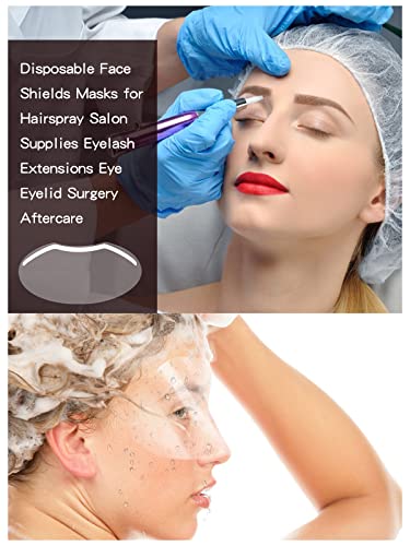 Shower Face Shield Visor - 100 PCS Waterproof Eye Protection