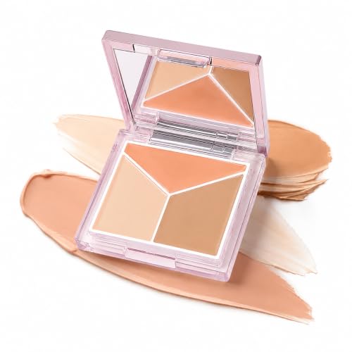 3-Color Concealer Palette with Caffeine & Almond Oil