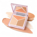3-Color Concealer Palette with Caffeine & Almond Oil
