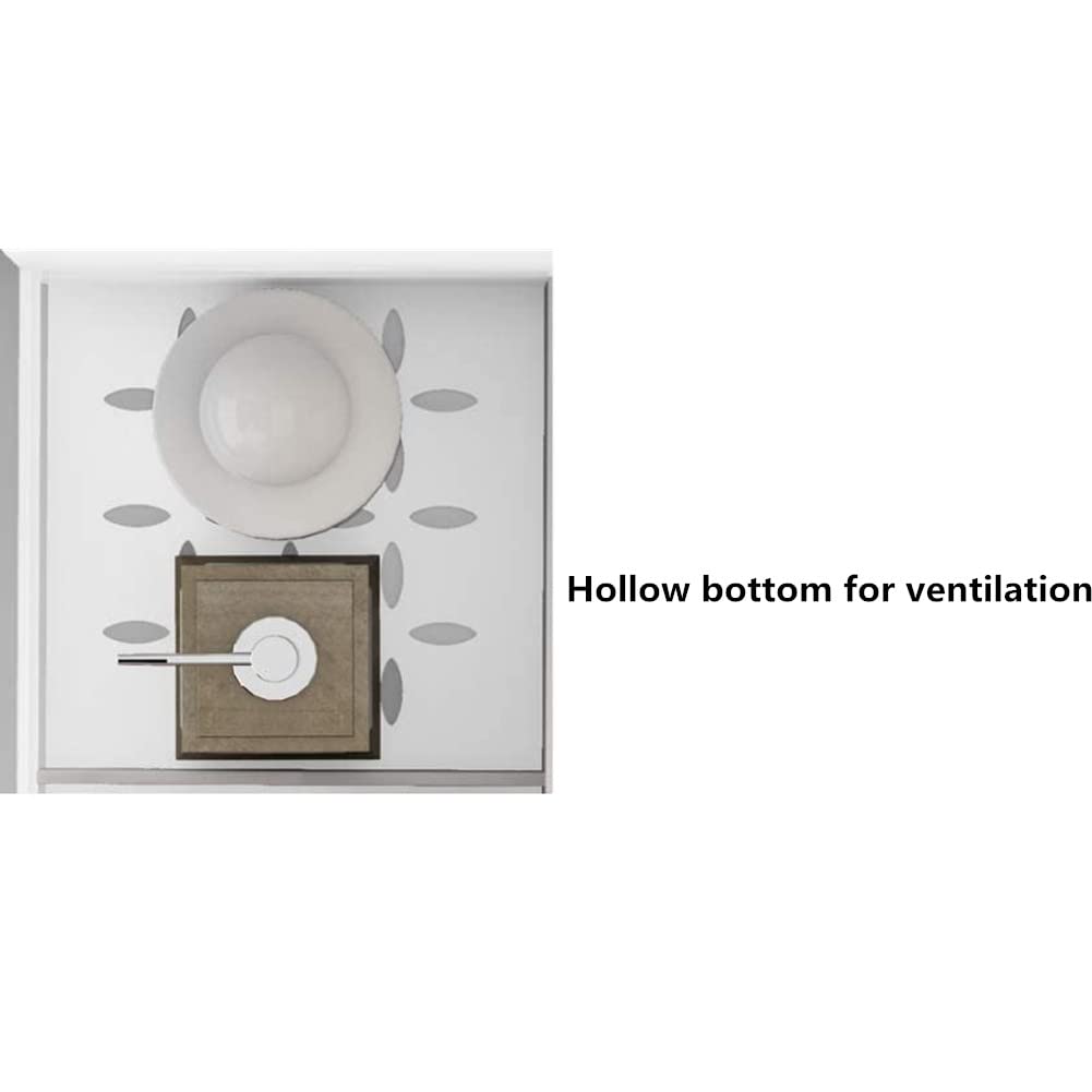 Jilukibo Large Capacity Makeup Organizer for Bathroom Bedroom, Cosmetic Storage Box with Drawers, Desktop Makeup Container for Jewelry Lipstick Skin Care (White)