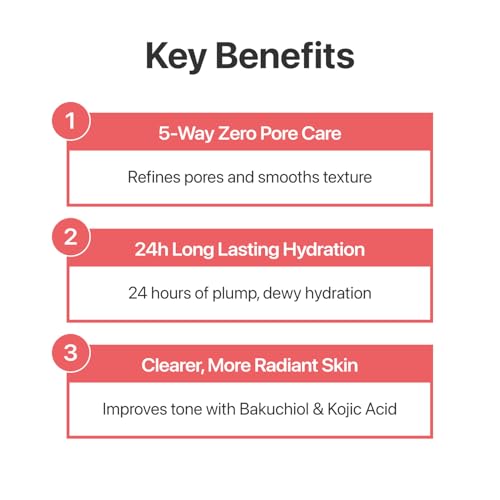 Numbuzin No.3 Bifida Bakuchiol Milky Moisturizer for Sensitive Skin - Pore Refining & Hydrating 5.07oz