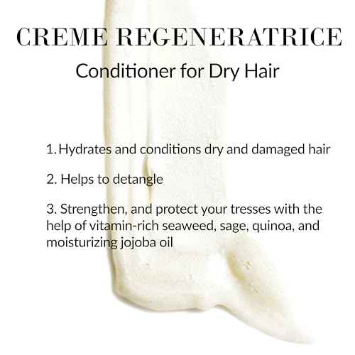 Leonor Greyl Natural Conditioner for Dry and Damaged Hair, Creme Regeneratrice Paris - Detangle, Hydrate, Strengthen & Protection, 3.3 FL Oz