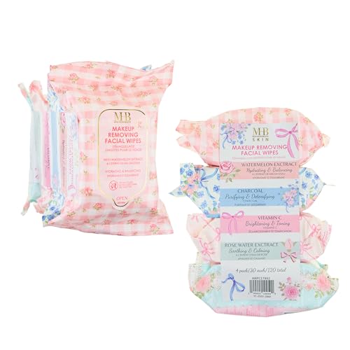 120pc Makeup Remover Wipes Variety Pack - Hydrating & Purifying