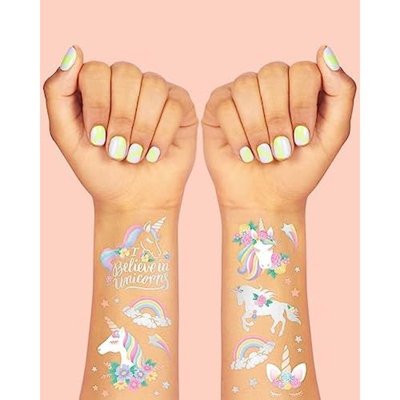 xo, Fetti Unicorn Party Favors - Temporary Tattoos for Kids - 26 styles | Birthday Party Supplies, Unicorn Favors Decorations, Toys + Halloween Costume
