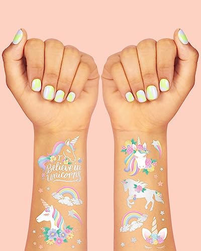 xo, Fetti Unicorn Temporary Tattoos - 26 Styles Party Favors
