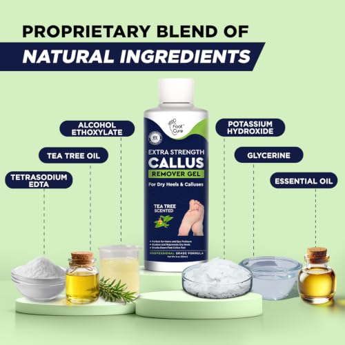 Extra Strength Callus Remover Gel with Pumice Stone - 8 oz 2 Pack