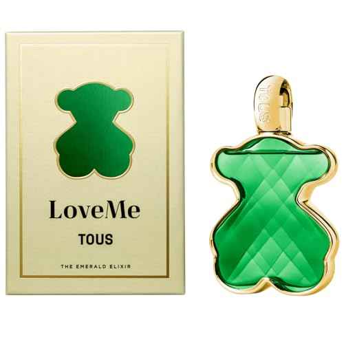 TOUS LoveMe The Emerald Elixir Parfum for Women, Sophisticated Floral Oriental Perfume Fragrance with Notes of Vanilla, Jasmine and Musk. Long-Lasting Scent, for Everyday Wear, 3 Fl Oz