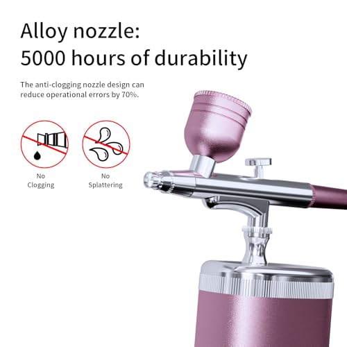 Cordless Airbrush Kit with 0.3/0.5mm Nozzle & Battery