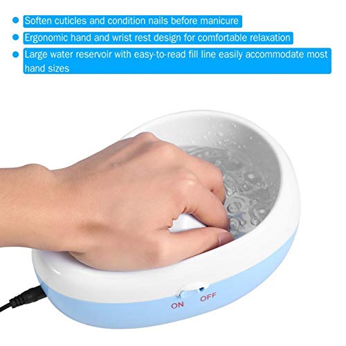 Nail Bubble Bowl, Electric Nail Soaking Bowl Manicure Hand Massage Spa Soak Nail Polish Remover Softening Machine Nail Art Tool for Beauty Salon and Home