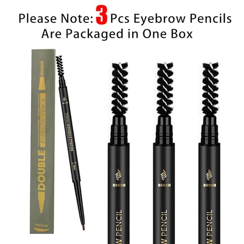 O'CHEAL Waterproof Eyebrow Pencil Dark Brown 3-Pack