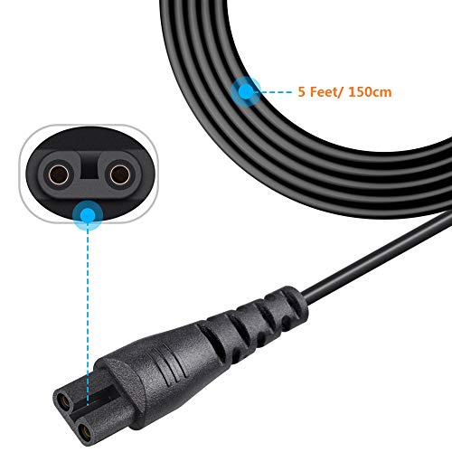 SoulBay 12V PA-1204N Charger Replacement for Remington Shaver F5-5800 F7800 F5800 F5790 F4790 R5150 R6130 R-6150 MS2-390 MS3-2700 MS680 R9100 Electric Razor Trimmer PA1204N Power Cord