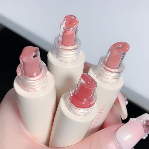 4-Color Jelly Lip Gloss Set - Moisturizing & Plumping