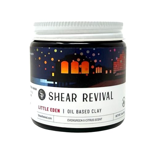 Shear Revival Little Eden Oil Based Clay - Medium Hold, Natural Finish