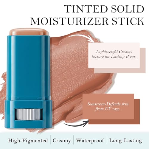 SPF 50 Sunscreen Blush Stick for Cheeks & Lips - Waterproof Cream Color Balm