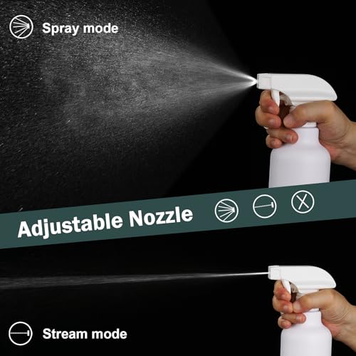 Spray Bottle 16.9oz Adjustable Mist & Stream Leakproof