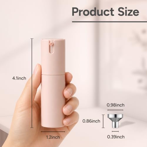 Lulupack 1 oz Airless Pump Bottles, 3-Pack Refillable Travel Size
