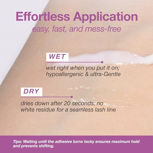 Curacoro Latex-Free Strip Lash Glue - Clear Eyelash Adhesive 5ml