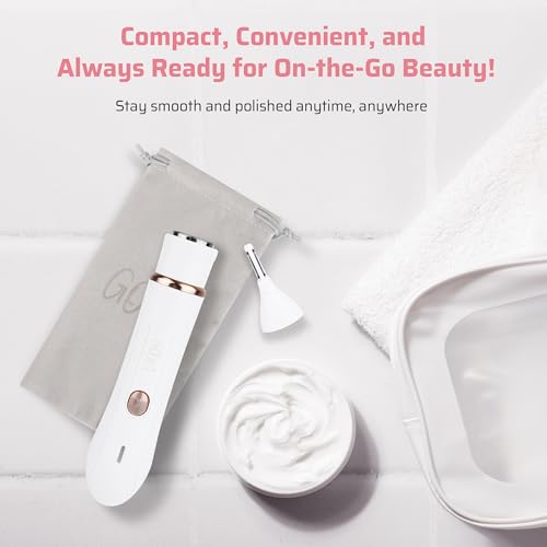 4-in-1 Facial Hair Removal for Women, Electric Painless Shaver, USB Rechargeable, Lip Chin Cheek Trimmer