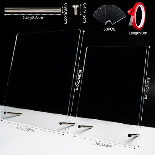 Nail Art Display Stand Acrylic Board Set with 50 Tips