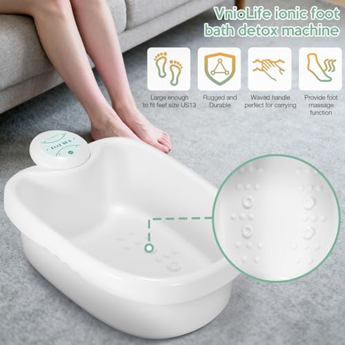 Portable Ionic Foot Bath Detox Machine with Accessories Kit