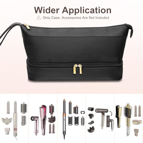 Flexfusion Carrying Case for Shark, Travel Case for Shark Glam Ceramic/FlexFusion Hair Straightener, Travel Bag for Shark Flexfusion Air Ceramic HD641S/HD642S /HD6052S(Black)
