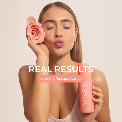 COCOSOLIS Rose Clean & Hydrate Face Foam Deep Pore Facial Cleansing Foam with Moisturising Hyaluronic Acid and Glycerine
