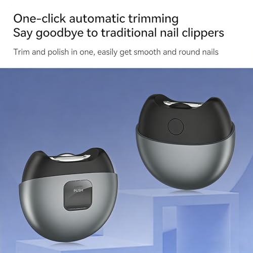 Electric Nail Clipper for Seniors - 2 in 1 Automatic Trimmer with Light