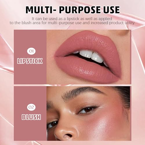 Matte Lip Gloss 12 Shades - Creamy, Long-Lasting Lipstick
