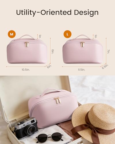 LOVEVOOK Travel Makeup Bag 2-Piece Set, Waterproof Cosmetic Organizer