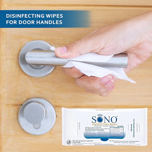 SONO Disinfecting Wipes - 60 Count Travel Pack, Alcohol-Free