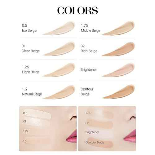 THESAEM Cover Perfection Tip Concealer, Liquid Multi-Use Concealer, Full Coverage Makeup for Acne Dark Spots Dark Circles Hyperpigmentation and Blemishes, 0.2 fl. oz. (#1.5 Natural Beige)