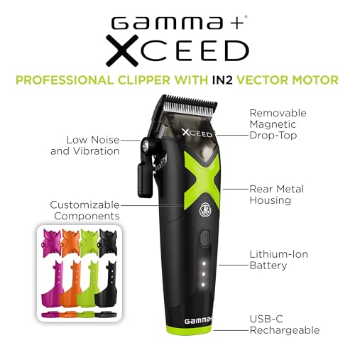 GAMMA+ XCeed Professional Cordless Hair Clippers & Trimmers