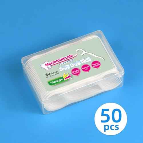 500 Pcs Dental Floss Picks, Thin Thread for Adults & Kids, Superior Oral Care, Dental Hygiene, Gum Health(50x10 Cases, 500 Total)