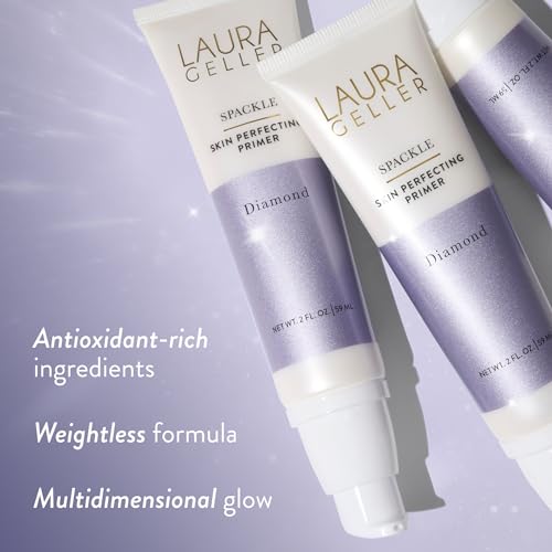 LAURA GELLER NEW YORK Spackle Mist Boost Makeup Setting Spray with Blue Light Protection + Airbrush Kabuki Brush
