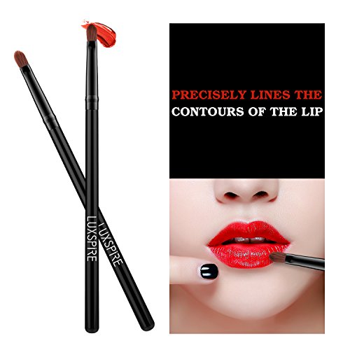 Lip Brush Concealer Brush 2 Pieces - Black Lip Makeup & Eye Shadow Tool
