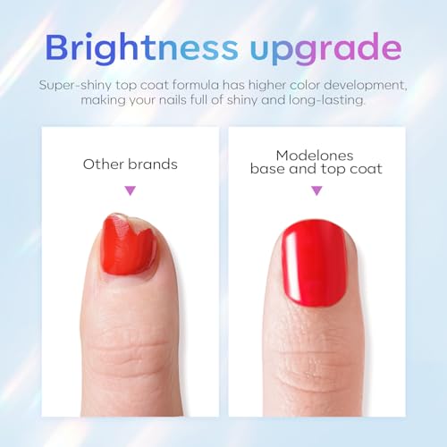 Modelones Gel Base and Top Coat Set, 15ml