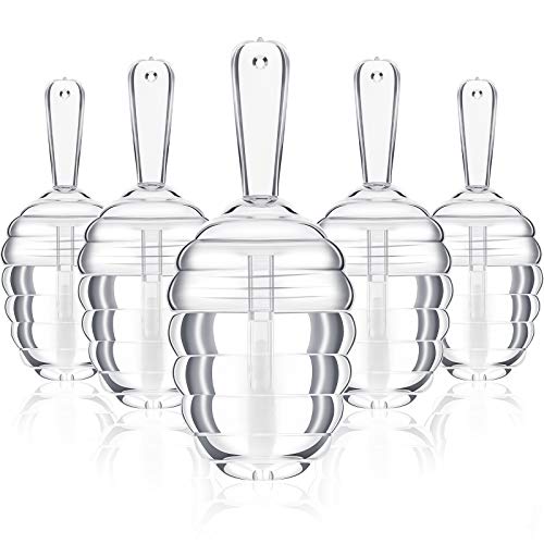 18 Pcs Empty Lip Gloss Tubes Honey Pot Shape 6ml Clear Refillable