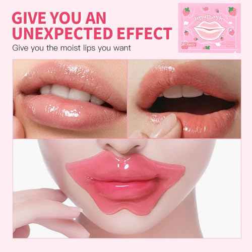 30 Pairs Eye Masks & Lip Masks, Crystal Collagen Under Eye Patches for Puffy Eyes, Moisturizing Lip Mask Pink Lip Pads for Lip Spa Daily Labial Mask Eye Patches for Reducing Fine Lines & Dark Circles