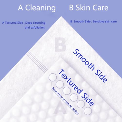Disposable Face Towel, 100% Plant Cotton Fiber Biodegradable, Dry/Wet Use Facial Clean Washcloth Tissue Makeup Remover Cloth Pads Wipes for Sensitive Skin Cleaning,Travel (420 ct, 6 pack)