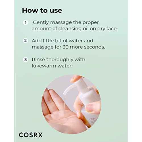 COSRX Pure Fit Cica Cleansing Oil, 6.76 fl. oz / 200ml | Light Weight Oil Purifying Centella for Sensitive Skin | CICA-7 Complex, Jojoba seed oil