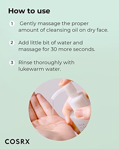 COSRX Pure Fit CICA Cleansing Oil | Sensitive Skin Makeup Remover