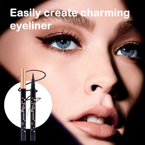 Beauty Fantasy Eyeliner Pen ? Ultra-Fine Felt Tip, Waterproof & Smudge-Proof Liquid Eyeliner, 24H Long Wear, Jet Black, Quick-Drying, Cruelty-Free, 0.01 FL.OZ/0.4 ML