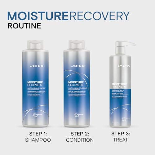 Joico Moisture Recovery Moisturizing Shampoo | For Thick, Coarse, Dry Hair | Replenish Moisture | Restore Smoothness & Elasticity | Reduce Breakage | Increase Strength | With Jojoba Oil & Shea Butter